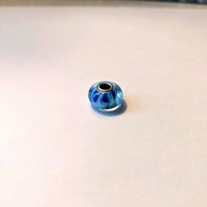 Trollbeads bluish shadow bead